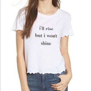 WILDFOX Rise & Shine Sydney Tee Shirt Top White